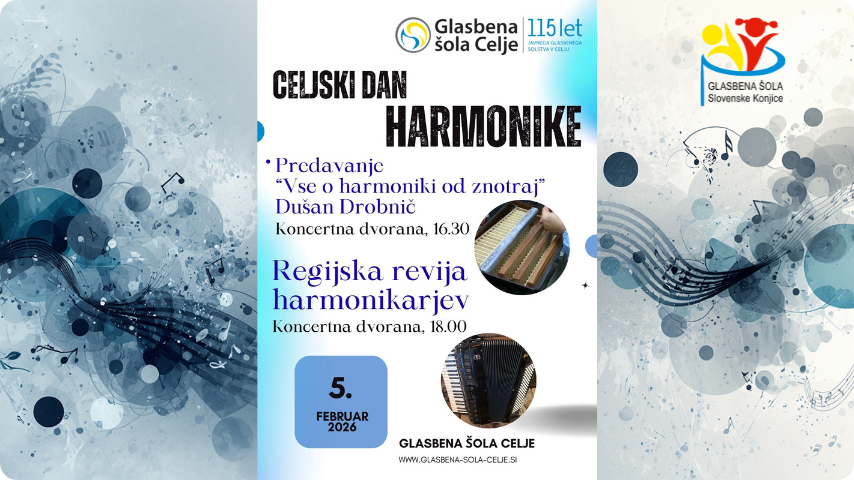Celjski dan harmonike – nastop naše učenke Hane Kozikar